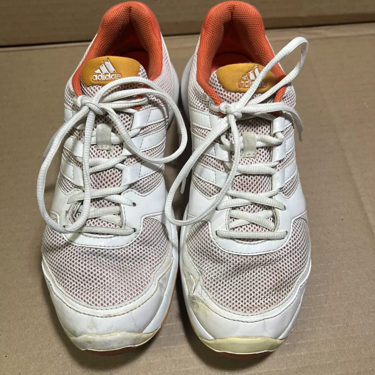 Women s Adidas Bercuda 3 White Orange F32360 US Size 9 Midium