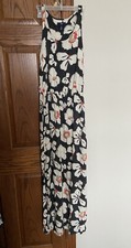 NWOT Gap Floral Hibiscus Sleeveless Maxi Dress Racerback Size XS