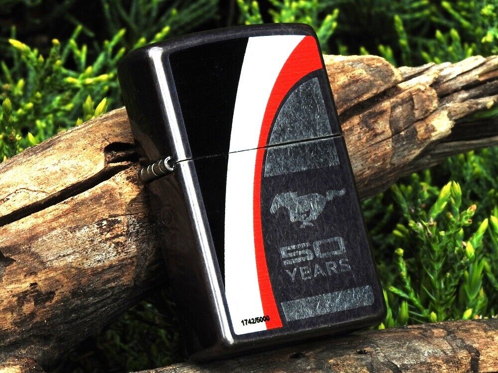 Zippo Lighter - Ford Mustang 50 Years - Limited Edition Zippo Lighter - Ford Mustang 50 Years - Limited Edition