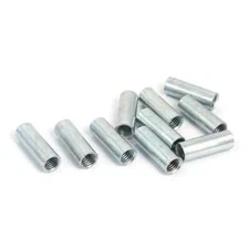 20 Pcs M6 Round Coupling Connector Nuts Rose Joint Adapter Threaded Rod Bar Stud