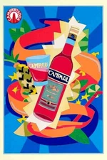 Poster poster poster advertising aperitif Cordial Campari print 50x70 cm.
