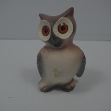 Vintage 1960's Owl with Large Orange Eyes