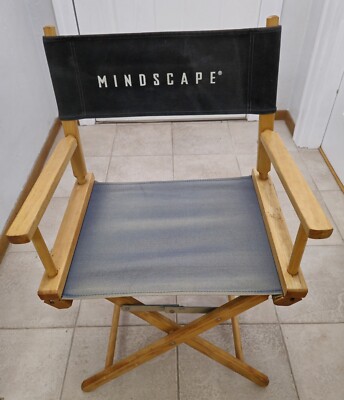 SUPER RARE Vintage Mindscape PC Director Foldable Commander Chair Collector!