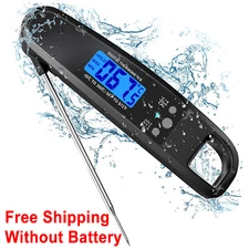 Instant Read Meat Thermometer for Kitchen Cooking,Digital Food thermometer Black