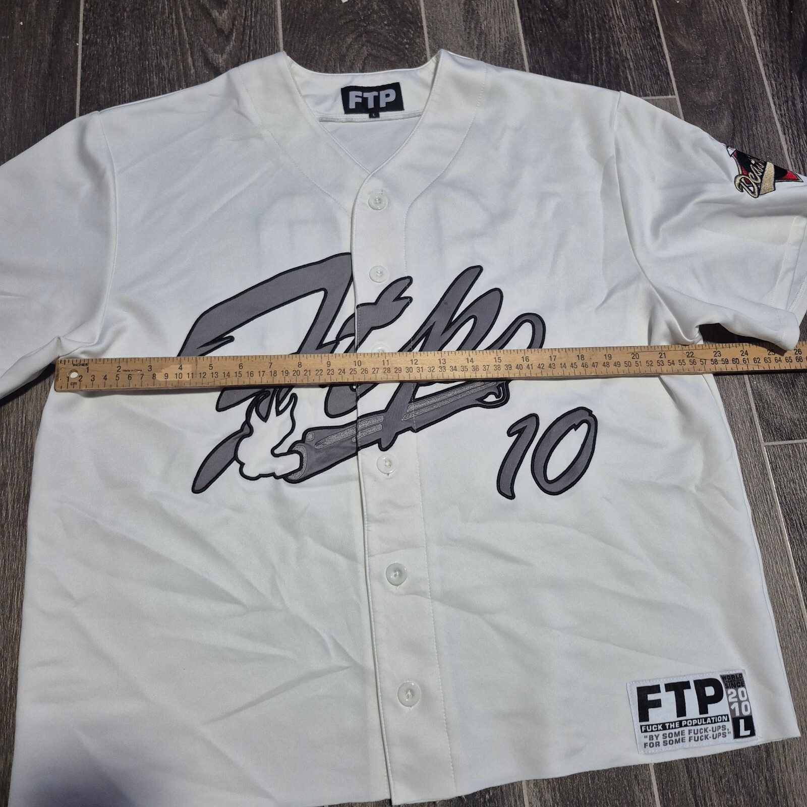 FTP Script Baseball Jersey White 10th anniversary - image 5