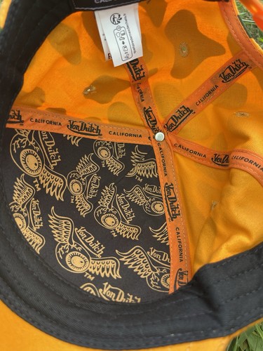 Von Dutch Orange, Green, and Black Camo Trucker Hat, Hard To Find Rare! - 第 5/12 張圖片