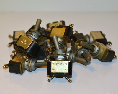AIRCRAFT Toggle Switch MS35058-22 FEME MILANO (ON - OFF)  vintage 1 PCS. Use