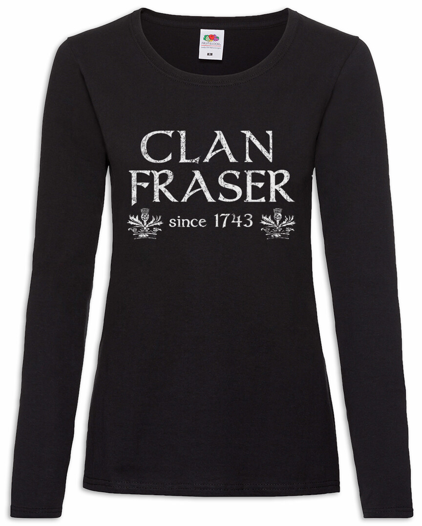 Urban Backwoods Clan Fraser Women's Long Sleeve T-Shirt – Premium Heavy Cotton, Regular Fit - View #8