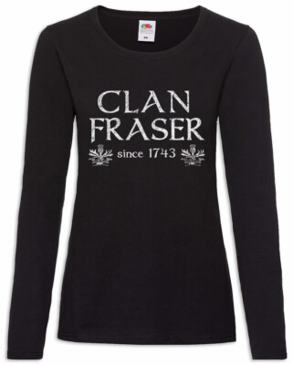 Urban Backwoods Clan Fraser Women's Long Sleeve T-Shirt – Premium Heavy Cotton, Regular Fit - View #5