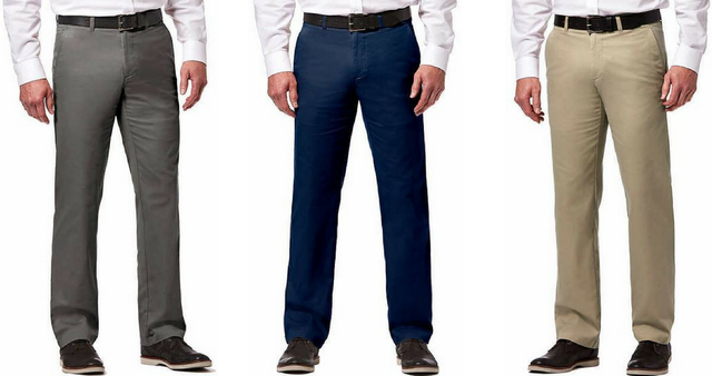 Straight Fit Stretch Pants Blue 32x30 