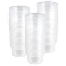 1oz Crested Gecko Food Cups 100Pcs Reptile Plastic Feeding Dish