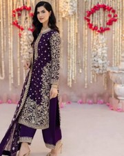 Pakistani Salwar Kameez Ready To Wear Dress 3 Piece Suit Wedding Party Bollywood