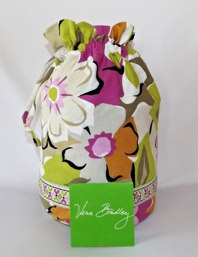 Vera Bradley Ditty Bag - Fold Flat, Plastic Lined - Portobello Road - Perfect