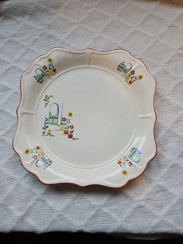Universal Cambridge Ceramic Serving Plate Square 11” USA Dutch Style Design