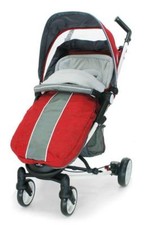 Universal Fleece Showerproof Snuggle Buggy Footmuff Cosytoe Red Grey Moon  BN