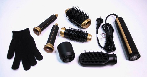 ChapStick 6 in 1 Airstyler Warmluftbürste Hairstyler Lockenstab leise Styling - Bild 2 von 3