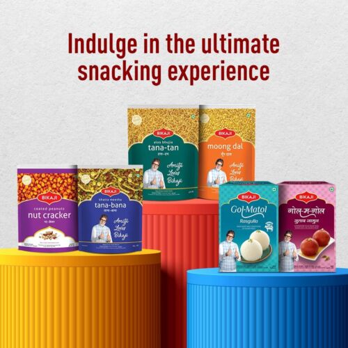 Mezcla Bikaji Sub Kuch Navratan - Farsan - Chivda - Snack de té indio - Paquete de 400 g - Imagen 6 de 8