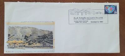 CRISTO - The Umbrellas of 1991 Joint Project For Japan-USA Envelope.  Postmarked