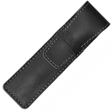 DiLoro Single Pen Case Holder Sleeve Thick Buffalo Full Grain Leather (Buffal...