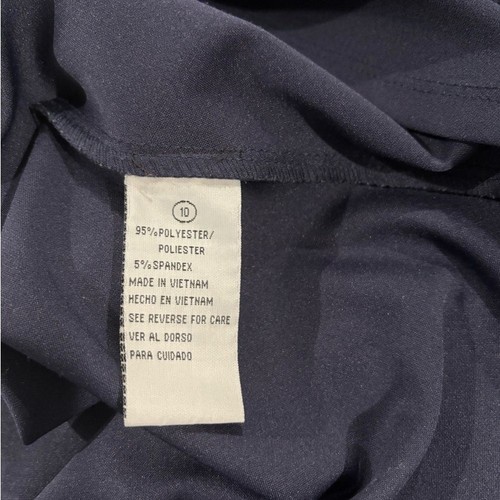 Shelby & Palmer Navy Blue Knee Length Dress w/ Belt-size 10 - Picture 10 of 11