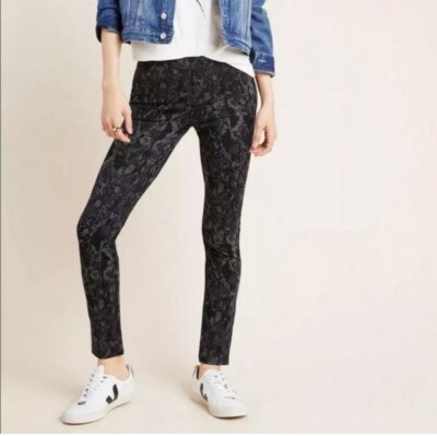 Sanctuary Anthro Grease Legging Black Snake Print Cropped Ankle Ponte Pants  XS