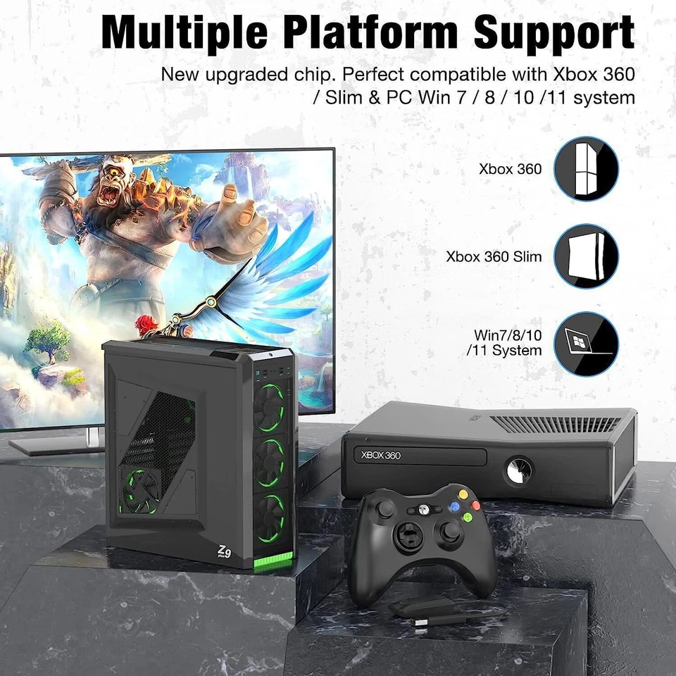 Neu Microsoft Xbox Wireless Controller mit Empfänger für Xbox 360 Windows 10/11  - Bild 2 von 4