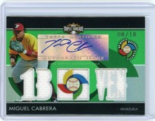 2009 Topps Triple Threads World Baseball Classic Auto #BCAR-6 Miguel Cabrera