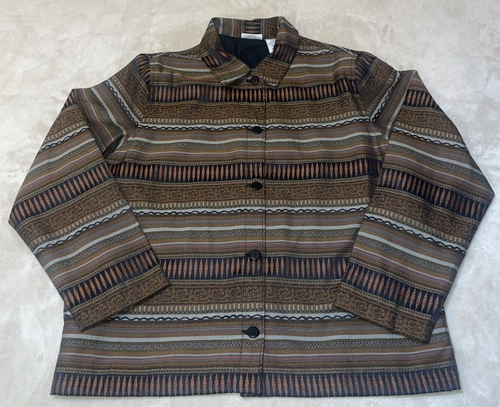 White Stag Womens Jacket Shirt Sz Large 12/14 Button Up Y2K Vintage 90s - Picture 3 of 11