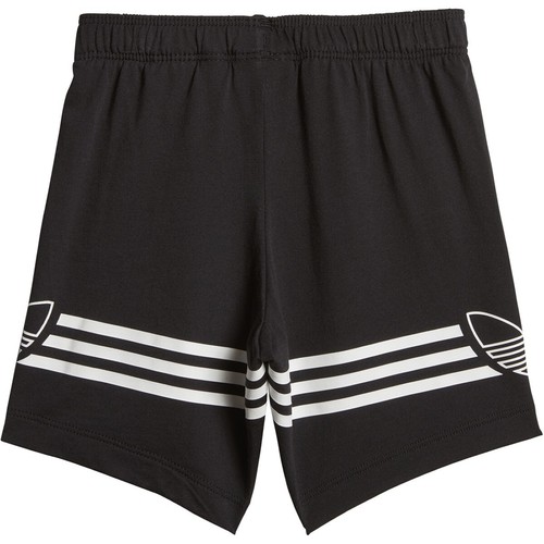 Adidas Infant & Toddler Originals Outline Tee Shorts Set White-Black DV2833 - Picture 5 of 5