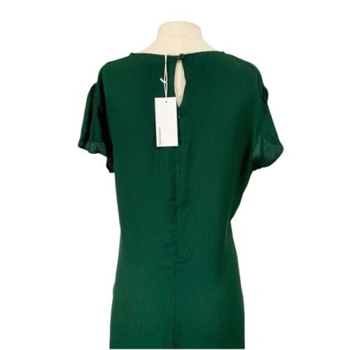 Reformation Womens Frasier Short Sleeve Round neck Maxi Dress Green Size 12 NEW - Picture 6 of 13