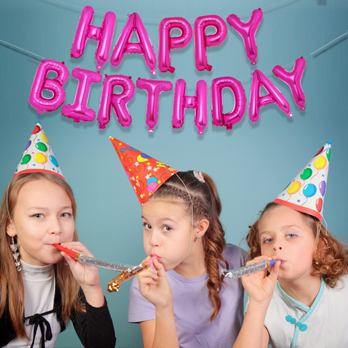 Happy Birthday Banner, 16 Inch Mylar Foil Letters Sign Bunting Happy Birthday Ba - Picture 3 of 12