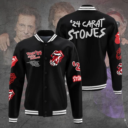 The Rolling Stones Music Baseball Jacket For Fan
