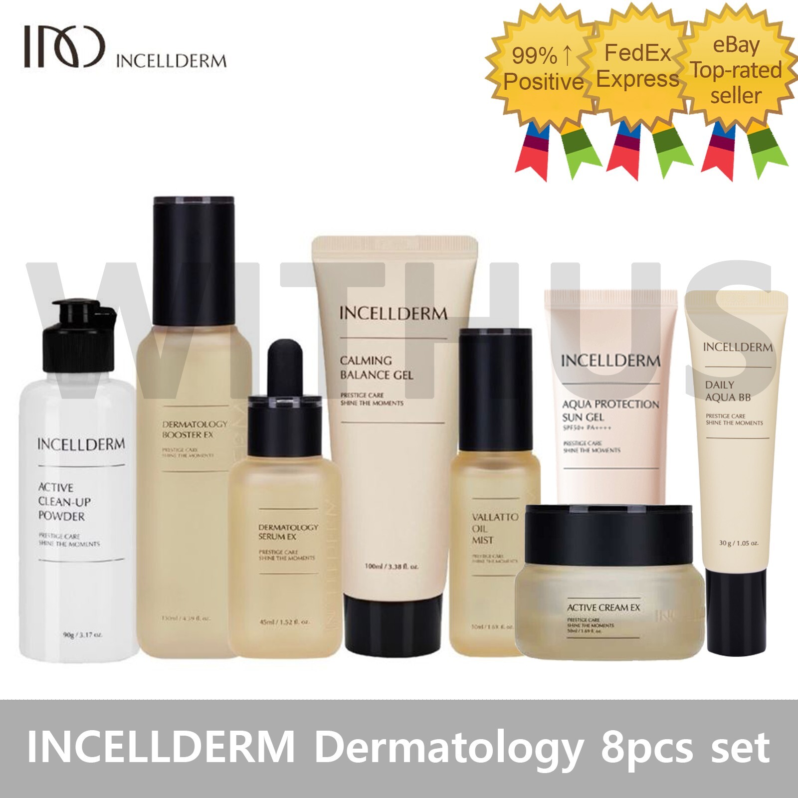 INCELLDERM Dermatology Booster Serum Cream OilMist Balance Sun Gel BB