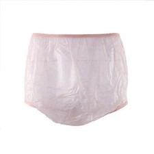 Pink 10300VP Light Weight Standard Fit Adult Plastic Pants for Incontinence