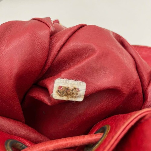 Bolso de Hombro Chanel Matelasse Cadena Piel de Cordero Rojo Auténtico Usado de Japón - - Imagen 18 de 20