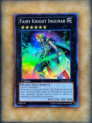Yugioh Fairy Knight Ingunar LVAL-EN055 Super Rare 1st Ed NM