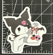 Kuromi Gift Giving - Vinyl decal Sanrio Sticker  StickerBomb Notebook KAWAII