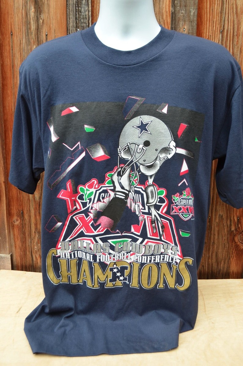 90s ダラス・カウボーイズ スーパーボウル チャンピオン1992年 Tシャツ Vintage 90s 1992 Dallas Cowboys Superbowl XXVII NFC Champs T