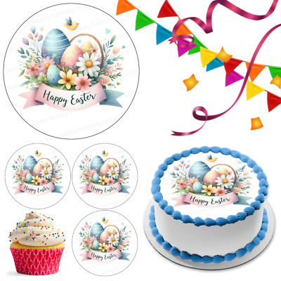 Osterkorb Ei Tortenaufleger Party Deko essbar Geschenk Feier Cupcake