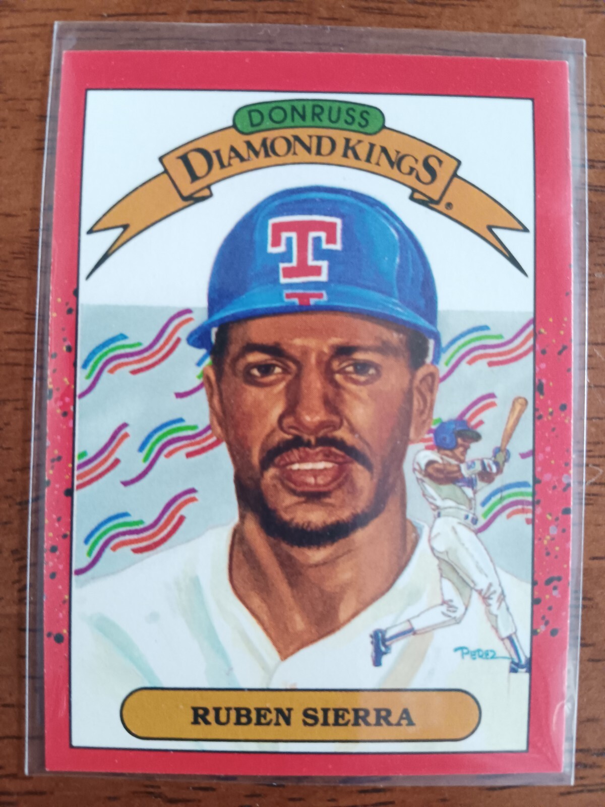 RUBEN SIERRA TEXAS RANGERS 1990 DONRUSS DIAMOND KINGS BASEBALL CARD 3