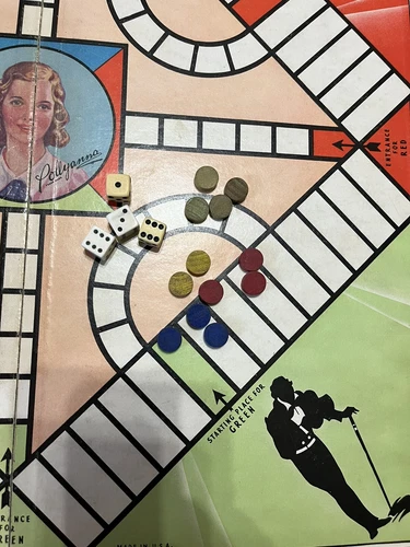 Pollyanna Parker Brothers 1940s Vintage Board Game - Incomplete As Is