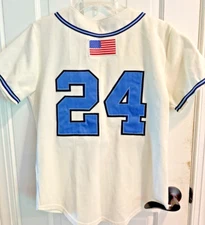 STORM #24 Sand Knit Quality Jersey Boys XLarge Baseball Button Up MADE IN USA