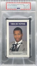 1994 Allen Iverson Police XRC RC Rookie PSA 10 AUTO PSA 8 POP 1 Georgetown￼