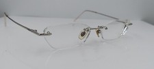 Vintage Vogue VO3498 Silver Oval Rimless Metal Sunglasses Italy FRAMES ONLY
