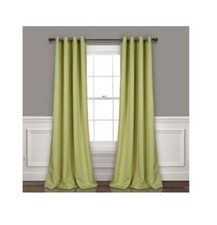 Lush Decor Curtains-Grommet Panel with Insulated Blackout Lining 84" Pair 5B036