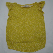 LOFT Petite Size SP Floral Print Flutter Sleeves Lightweight Blouse