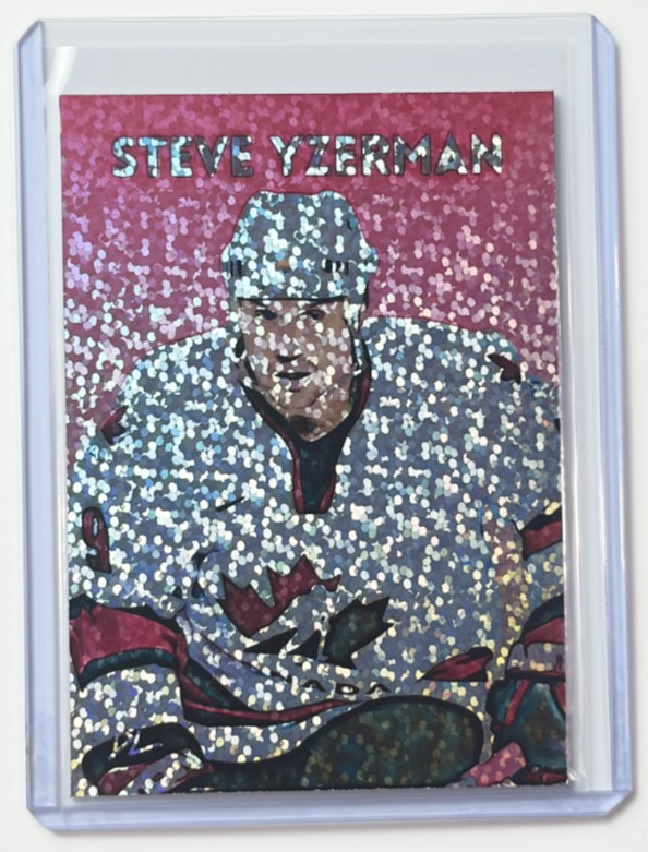 Steve Yzerman Limited Edition Artist Signed "Team Canada" Refractor Card 1/1