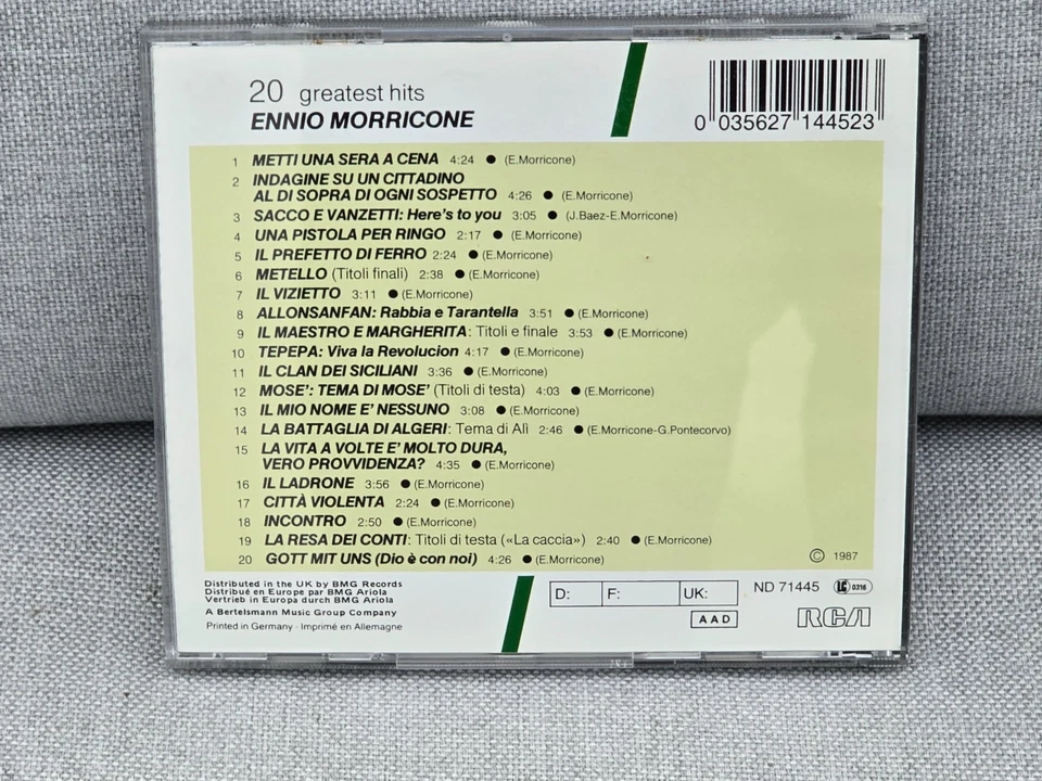 CD - Ennio Morricone - 20 Greatest Hits - Bild 2 von 3