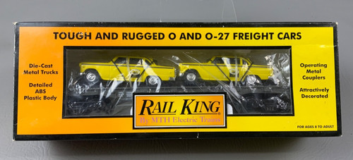 Coche plano de transporte automático MTH Rail King MTH con artículo de taxis Ertl 59 #30-7625 | Zustand: New