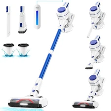 Cordless Vacuum Cleaner 35Kpa Stick Vacuums Lightweight, 6 in 1 Handheld HEPA